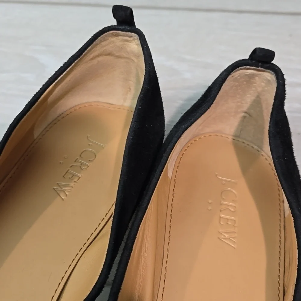 J.Crew Women Leather Loafer Hidden Wedge Mary Jane Clog shoes sz 9